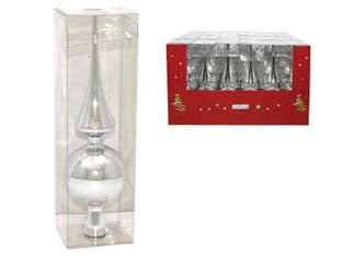 Puntale per albero di natale cm.25 colore argento - Nessuna Descrizione per questo prodotto