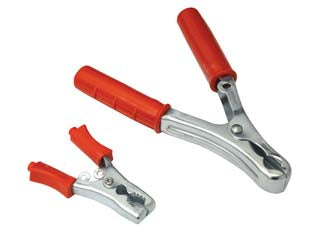 Pinza per cavo batteria rossa - mm.110 90A - Nessuna Descrizione per questo prodotto