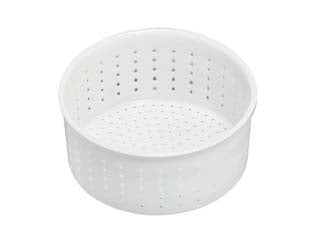 Forma per formaggio caciotta - gr.900 - ø sup. cm.13, ø inf. cm.11,5x7h. - per uso alimentare