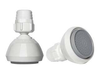 Soffione doccia in polipropilene 1/2 femmina bianco - in blister