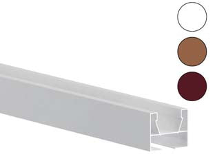 Guida superiore per porta a soffietto - cm.150 bianco - guida superiore da acquistare insieme al/i Kit aggiuntivo per l’aumento della larghezza della porta fino a 150 cm