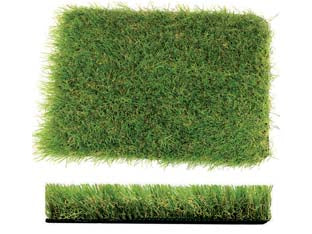 Prato sintetico garden mm.40 - cm.100h. in rotoli da mt.5 - colore verde con fori di drenaggio, spessore mm.40, confezionato in sacchi plastificati di colore grigio argento