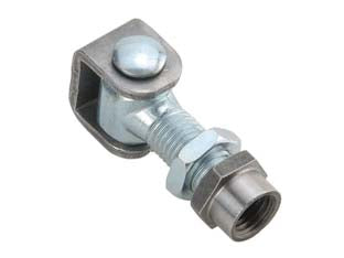 Cardine a saldare regolabile zincato con cavallotto art.376 - mm.30x41x81 M18 - in acciaio zincato