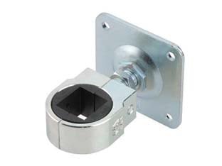 Cardine a saldare regolabile zincato matrix m22 art.848 - tubo mm.35 - piastra mm.100x100 - in acciaio zincato