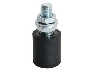 Oliva per cancello in nylon nero art.453s - mm.30x40h. - anti-graffio