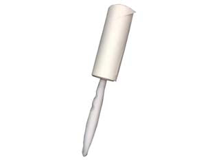 Spazzola toglipeli a fogli adesivi pre-tagliati - lunghezza nastro mt.10 - 68 strappi - supporto in plastica, carta adesiva crespata, funzionamento rotolante, toglie i peli e affini dagli abiti