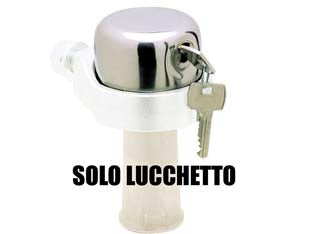 Lucchetto bloccaserranda a campana senza accessori 1700181 - (Y1700181) - corpo in zama rivestito da corazza in acciaio inox, dotazione 3 chiavi, senza accessori