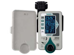 Centralina programmatore amico vision a batteria ricaricabile - 1 stazione - centralina da rubinetto, flessibilità di programmazione, sia analogica tramite tasti che digitale tramite App Vision e la met...