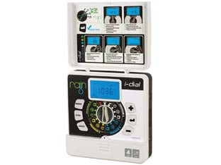 Centralina programmatore elettrica i-dial 24v ac indoor pippo - 4 stazioni - trasformatore esterno 220/24v- uscita:24v AC, 0,8 AMP, 4 cicli indipendenti, 4 partenze indipendenti, visualizzazione sul dis...