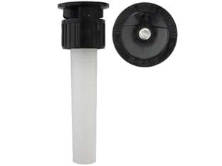 Testina f fissa per irrigatori pop-up rain - 360° - 15 ES - pressione di esercizio min. 1,5 bar max 2,5 bar, tipo di irrigatore: statico, raggi da mt.1,8 a mt.4,6, portata di funzioname...