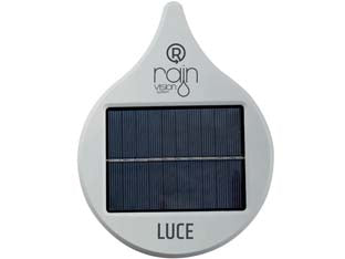Pannello solare luce vision - il pannello solare garantisce ai dispositivi ricaricabili Rain di mantenere le batterie al litio sempre cariche e di non dove...