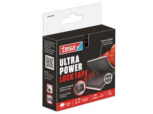 Nastro adesivo ultra power lock 55233 - mm.25h. in rotoli da mt.1 - potente nastro a strappo auto-chiudente, nastro adesivo in polipropilene, colore nero, caratterizzato da un adesivo ecceziona...
