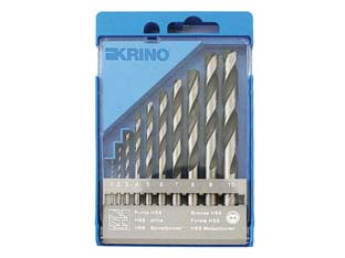 Punte hss-g rettificate in set da 10 pezzi - in astuccio plastica, contiene 10 punte HSS-G rettificate per metallo:, ø da mm.1 a 10 (incremento di mm.1)