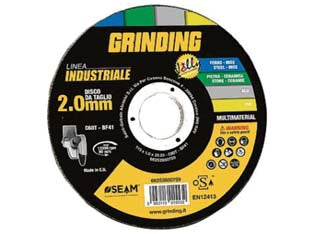 Dischi da taglio jolly sottile centro piano universale - ø mm.230x2,0 foro 22,2 da taglio multimateriale - abrasivo al carburo di silicio, esente da ferro, zolfo e cloro, taglio preciso e confortevole su tutti i materiali