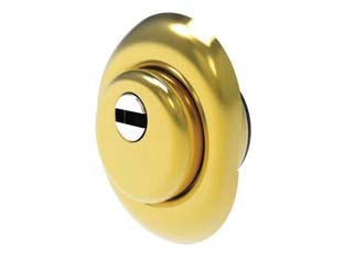 Defender regolabilie a molla ottone - mm.72x90 - regolazione da mm.22 a mm.32 - DF073 - per cilindro europeo