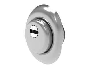 Defender regolabile a molla cromato satinato - mm.72x90 - regolazione da mm.22 a mm.32 - DF073 - per cilindro europeo
