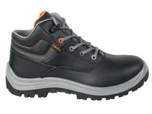 Scarpa alta basic in pelle idrorepellente 7243nc s3 - n°45 - tomaia: pelle idrorepellente, linguetta a soffietto in pelle, sistema di sfilamento rapido, suola: poliuretano bidensità, pun...
