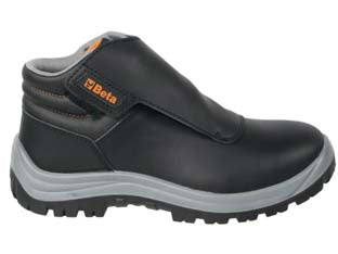 Scarpa alta basic in pelle idrorepellente 7245nb s3 - n°44 - tomaia: adatta per saldatori, pelle idrorepellente, paletta di protezione frontale, sistema di sfilamento rapido senza lacci,...