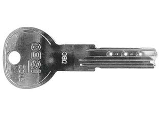 Chiave grezza per cilindri r700 020919.6 - (020919.6) - in ottone nichelato, per cilindri di sicurezza