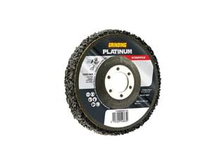 Disco abrasivo in nylon platinum stripper rimuovi tutto - ø mm.115 foro 22,2 - indicato per decapare, rimuovere ruggine, pulire gomma, materie plastiche, vernici, legno, marmo e cemento, abrasivo al carbu...