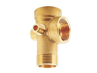 Raccordo per gruppo pompa autoclave - MF 1' - in ottone sabbiato, adatto per gruppo pompa autoclave, 3 vie 1', 2 vie 1/4'