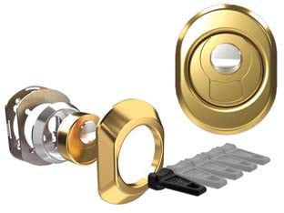 Defender magn. bkl m1 in ott. luc. con vaschetta in acciaio antishock - defender mm.50x18h. interasse mm.38 - innovativo sistema magnetico vettoriale brevettato, offre un numero elevatissimo di cifrature magnetiche pur mantenendo la di...