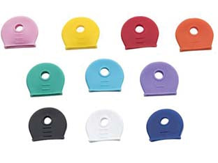 Anelli segnachiavi 10 colori pz.200 (avk404080) - in plastica morbida 10 colori, confezionati in barattolo di plastica trasparente