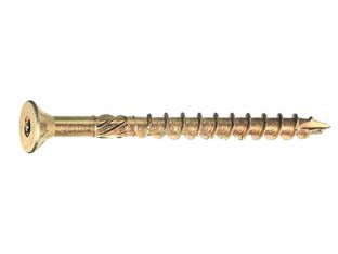 Vite per truciolare tsp torx parz. filettata acciaio zincato blister - ø mm.5x80 in blister pz.15 (C) - parzialmente filettata, vite TSP impronta TORX per truciolare, in acciaio temperato C10B21 zincato giallo