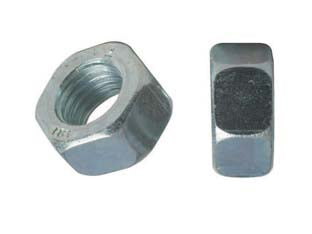 Dado esagonale medio zincato in blister - M 6 in blister pz.15 (A) - in acciaio zincato, UNI 5588 DIN 934, filettatura MA diametro interno