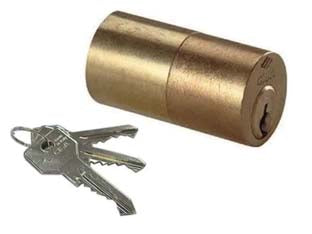 Cilindro da applicare per serrature 0g200 - (0G200550) - corpo in ottone, con 3 chiavi in ottone nichelato a 5 perni, adatto per 1A611