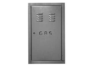 Sportello contatore gas in acciaio zincato -  cm.40x55h. - omologato per copertura di contatori gas installati nel muro