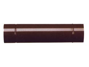 Tubo porcellanato per stufe a legna marrone lucido - ø cm.12x50 - spessore mm.0,55