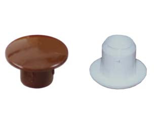 Copriforo in plastica - ø mm.10 con testa ø mm.17 colore marrone - Nessuna Descrizione per questo prodotto