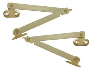 Asta snodata con fermo - cm.15 SX - acciaio tropicalizzato piatto da mm.10 tipo leggero