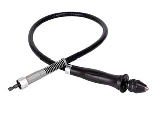 Flessibile per trapano - cm.130 mandrino mm.8  PG 560.00 - con cuscinetti a sfera, professionale, gambo ch 1/4'