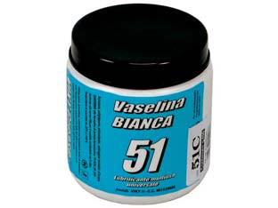 Grasso di vaselina bianca - gr.100 - vasellina bianca scivolante, antigrippante, antiossidante, antiruggine insolubile all'acqua, impedisce l'ossidatura dei poli ...