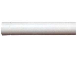 Tubo porcellanato per stufe a legna bianco lucido - ø cm.8x25 - spessore mm.0,55