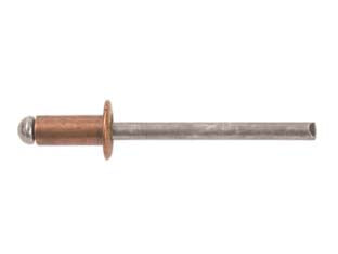 Rivetti in rame - ø mm.4x9 - blister da 100 pezzi