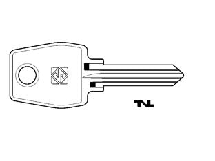 Chiavi per cilindri euro locks 10 spine piccole eu1r - EU1R SX - in acciaio nichelato