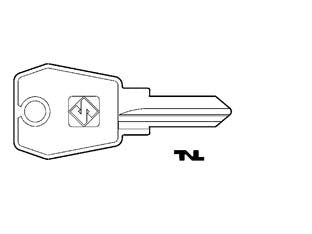 Chiavi per cilindri euro locks 7 spine piccole eu5r - EU5R SX - in ottone nichelato