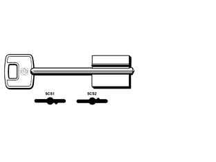Chiavi doppia mappa cisa 5cs1 - 5cs2p - 5CS2P - in ottone nichelato