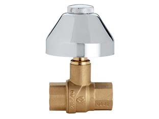 Valvola  a sfera evolution ff con cappuccio - FF 1/2' - corpo in ottone, maniglia con cappuccio cromato, pressione esercizio 40 bar, temperatura di esercizio da -20°C a +120°C