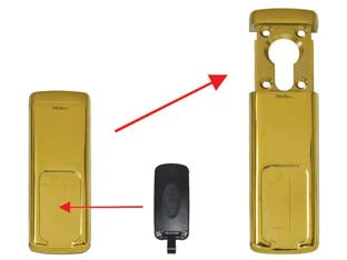 Defender magnetico minimag mg110 ottonato lucido - mm.40x118-162h. - in acciaio ottonato lucido, per cilindro europeo, dotato di 2 chiavi con sistema codificato magnetico brevettato, corpo in ot...