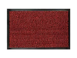 Zerbino mangiasporco rosso spessore mm.9 - cm.40x60 - fondo antiscivolo, superficie ad alta qualità assorbente e pulente