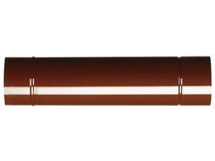 Tubo porcellanato per stufe a legna marrone ala smalto classic - ø mm.150x1000h. - tubo per stufe a legna realizzato con la metodologia dell’aggraffatura e successivamente rivestiti, sia all’interno che all’e...
