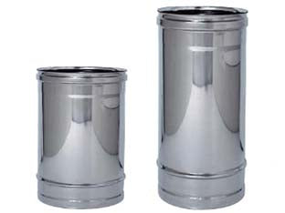 Tubo acciaio inox aisi 304 monoparete spessore mm.0,5 - ø mm.130 - cm.50 - tubo in acciaio inox AISI 304 spessore mm.0,5, con finitura BA lucida, realizzato con saldatura longitudinali con procediment...