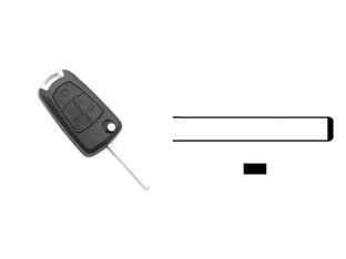 Cover chiavi per auto opel vauxhall hu100rs8 - HU100RS8 - 3 bottoni - permette di riutilizzare la parte elettronica della chiave originale in caso di rottura o danneggiamento della parte meccanic...