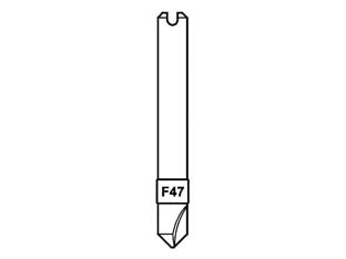Fresa f47 per matrix - per chiavi Iseo, Agb