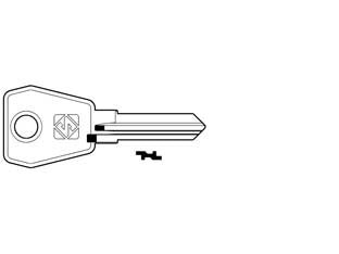 Chiavi per cilindri euro locks 5 spine piccole eu16r - EU16R SX - in acciaio nichelato