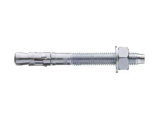 Tassello acciaio t11 con dado e rondella - ø mm.10x75 - in acciaio zincato